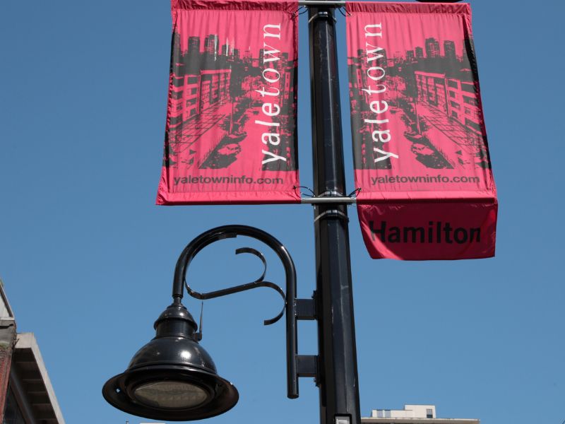 Hamilton street Lamp post and sign
